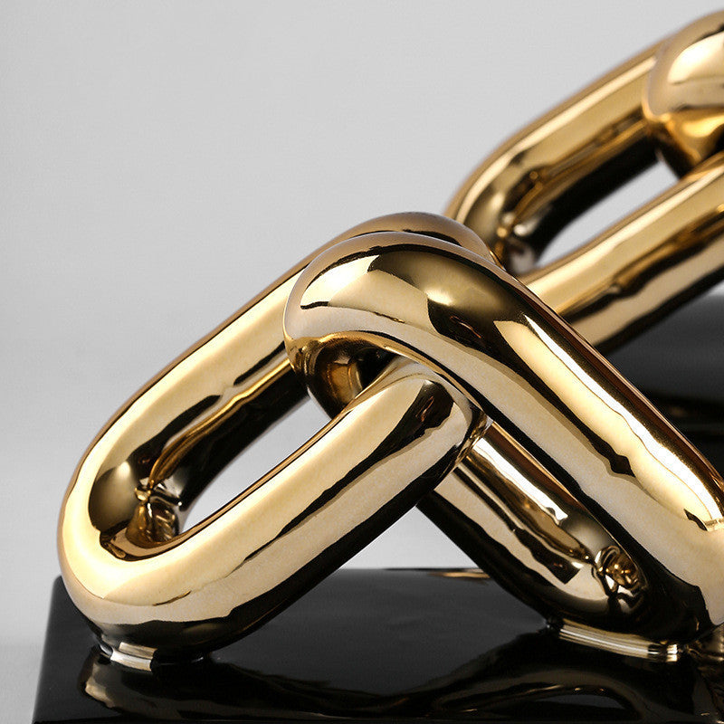 Chain Shape Ceramic Decoration