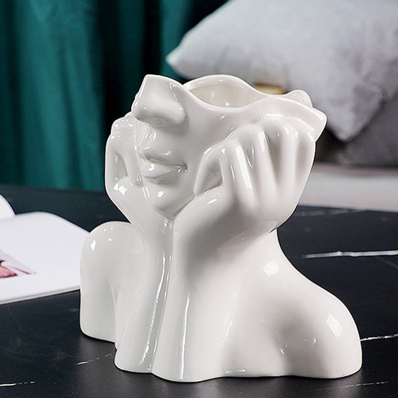 Woman Ceramic Vase