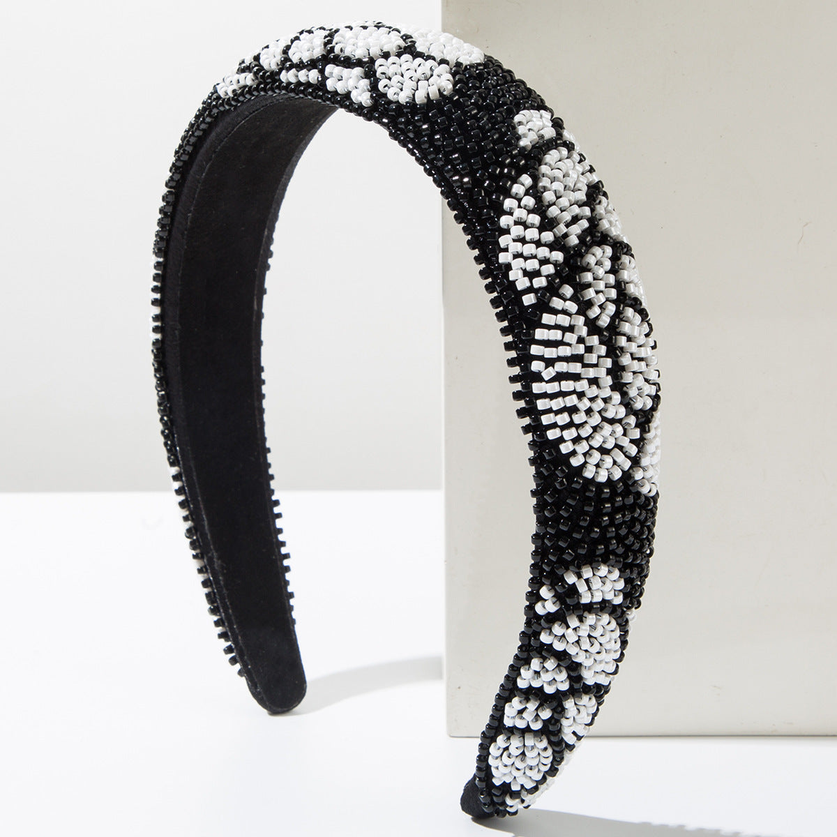 Rice Bead Flower Hairband