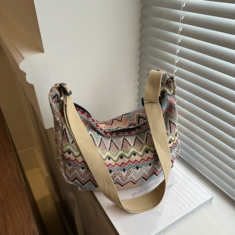 Ethnic Style Tassel Shoulder Bag