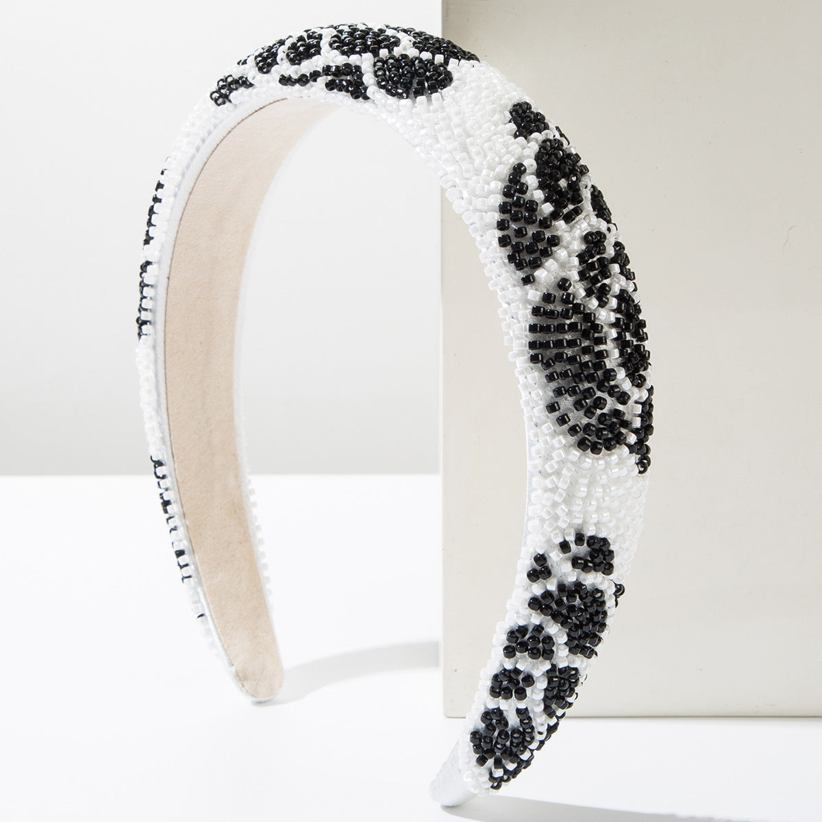Rice Bead Flower Hairband