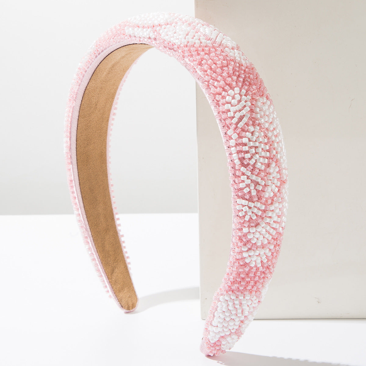 Rice Bead Flower Hairband