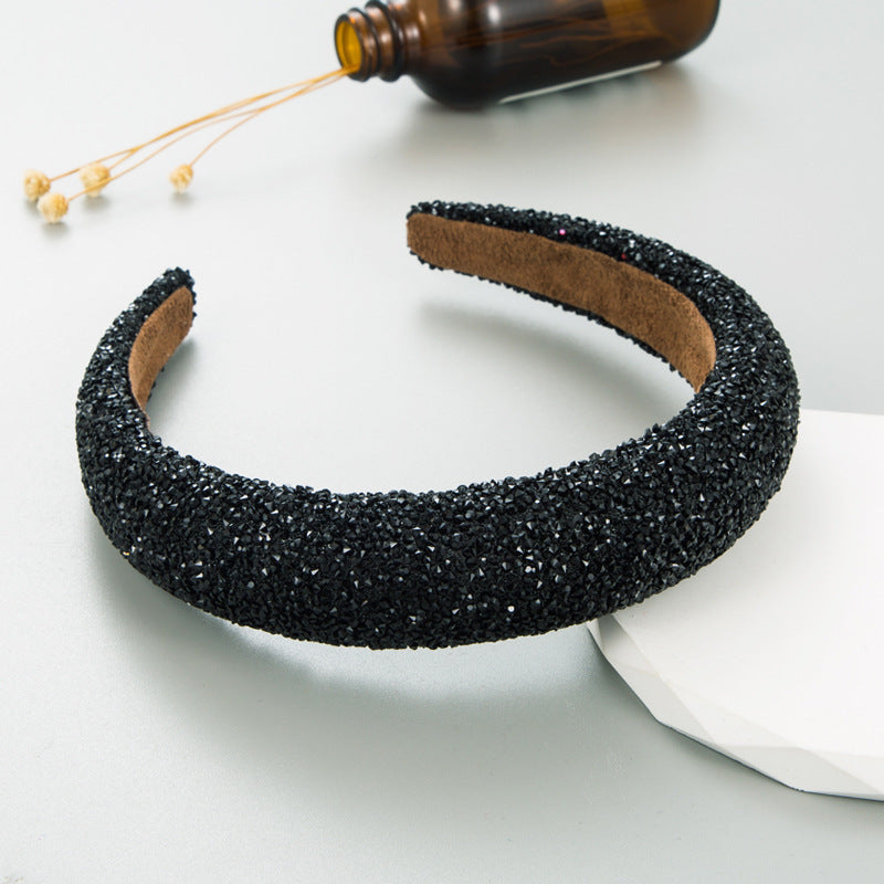 Full Diamond Pearl Headband
