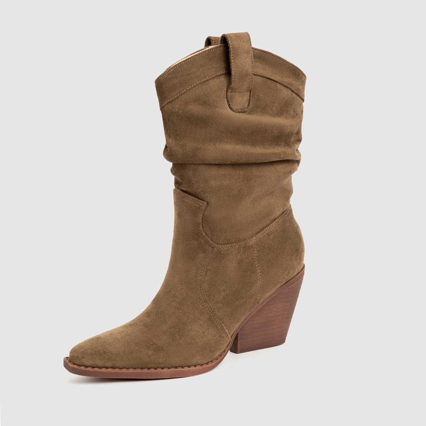 Thick Heel Brown High Heels