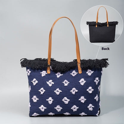 Double-layer Fabric Handbag Tassel