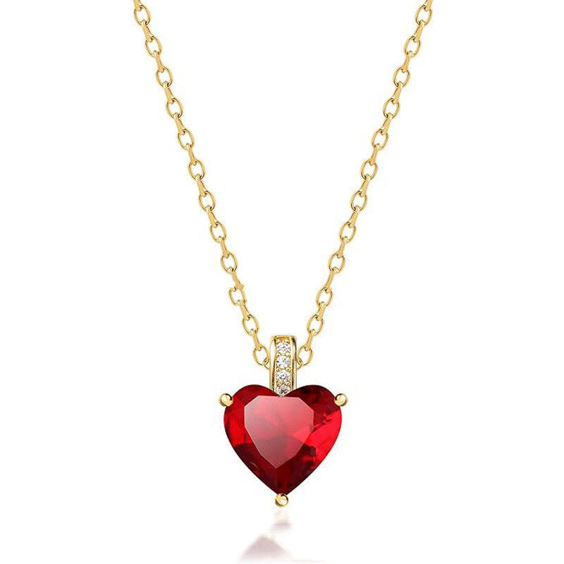 Birthstone Fashion Simple Necklace