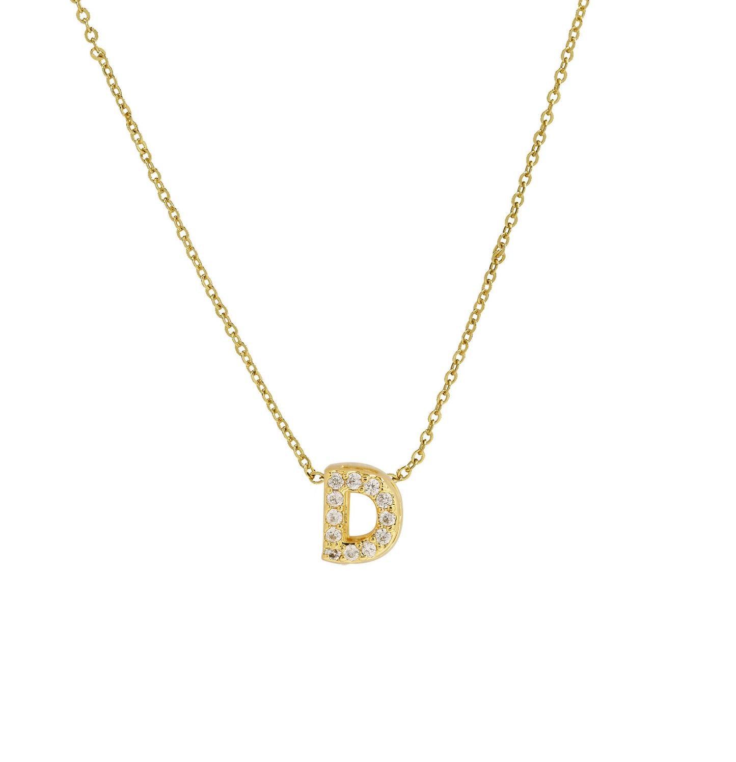 Diamond Letter Necklace