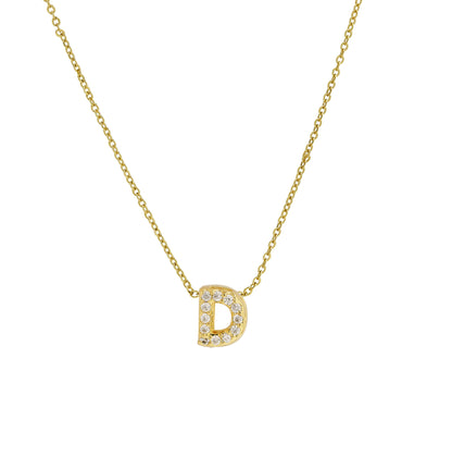 Diamond Letter Necklace