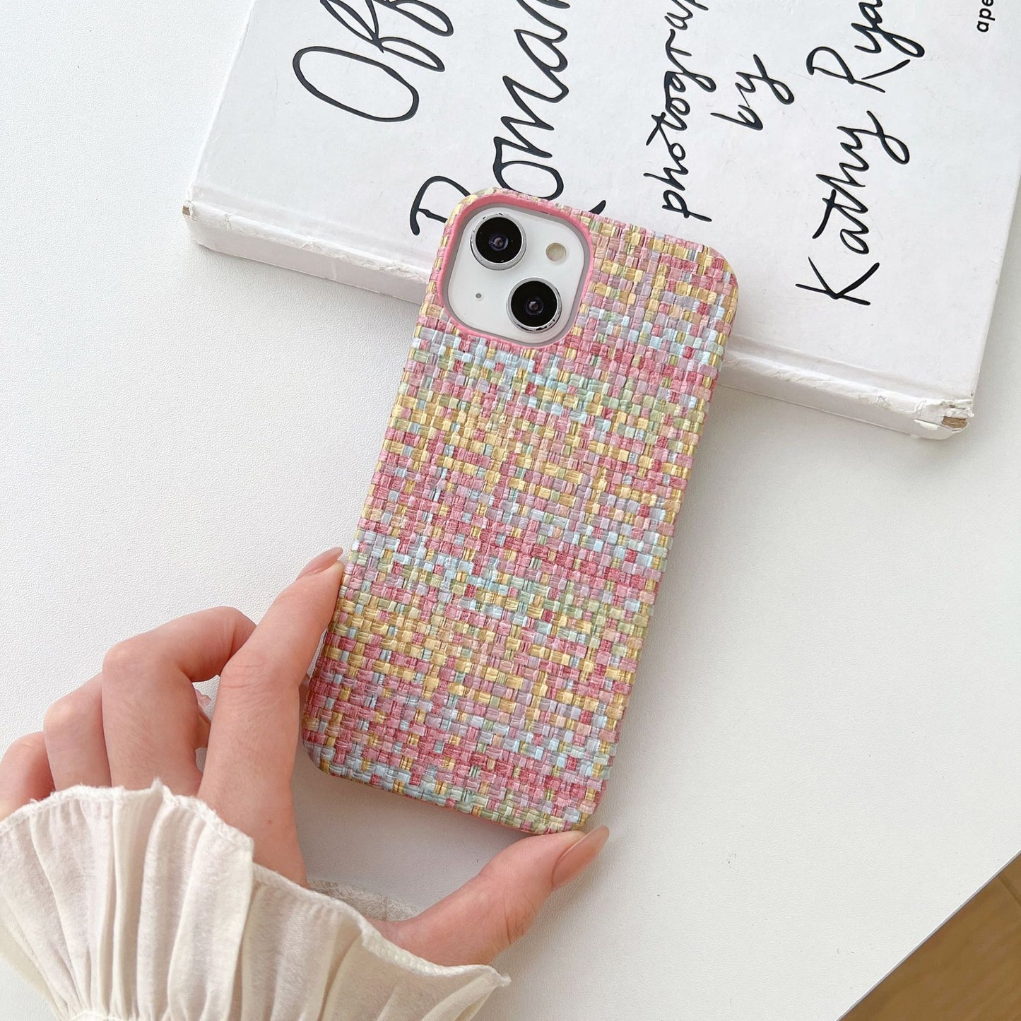 Woven Plaid Mobile Case