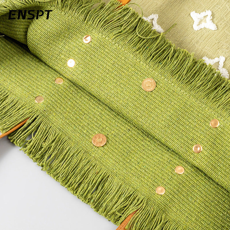 Double-layer Fabric Handbag Tassel
