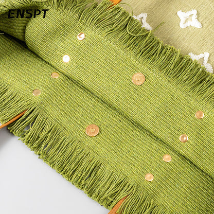 Double-layer Fabric Handbag Tassel