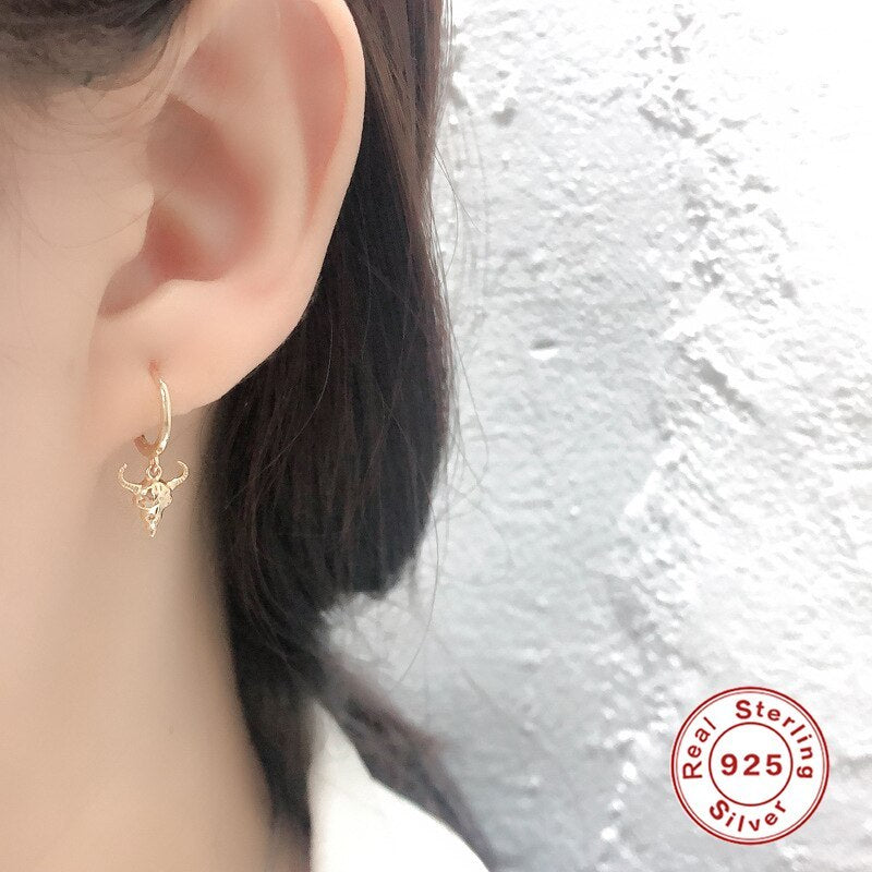Ox Head Earring