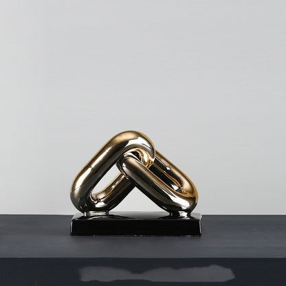 Chain Shape Ceramic Decoration