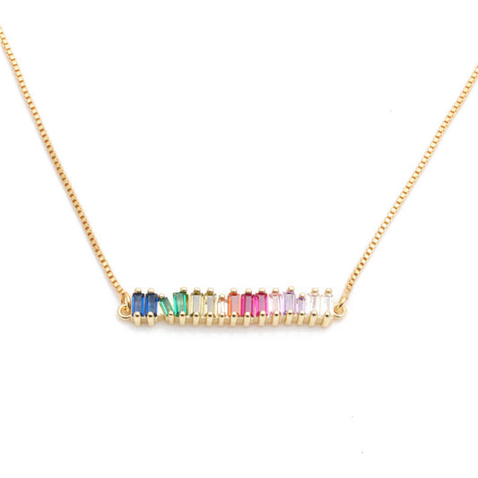 Cylindrical Colorful Necklace