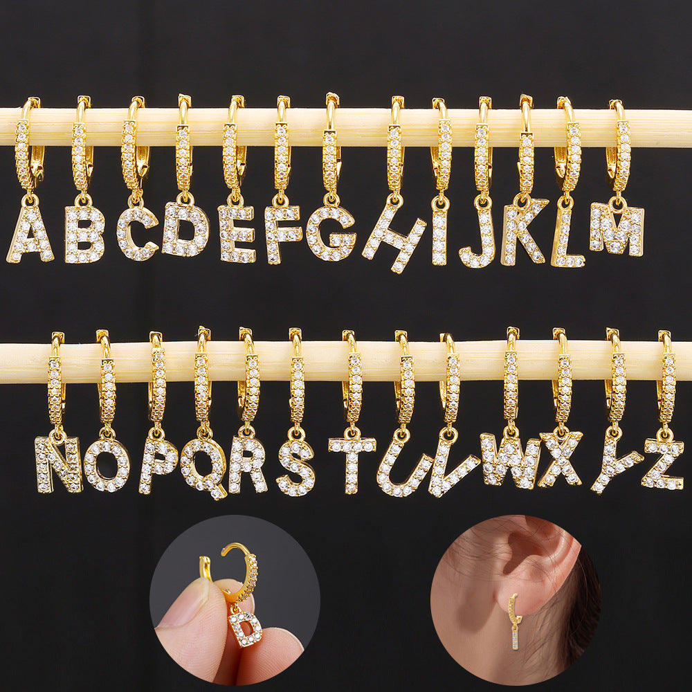 Letter Earrings