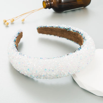 Full Diamond Pearl Headband