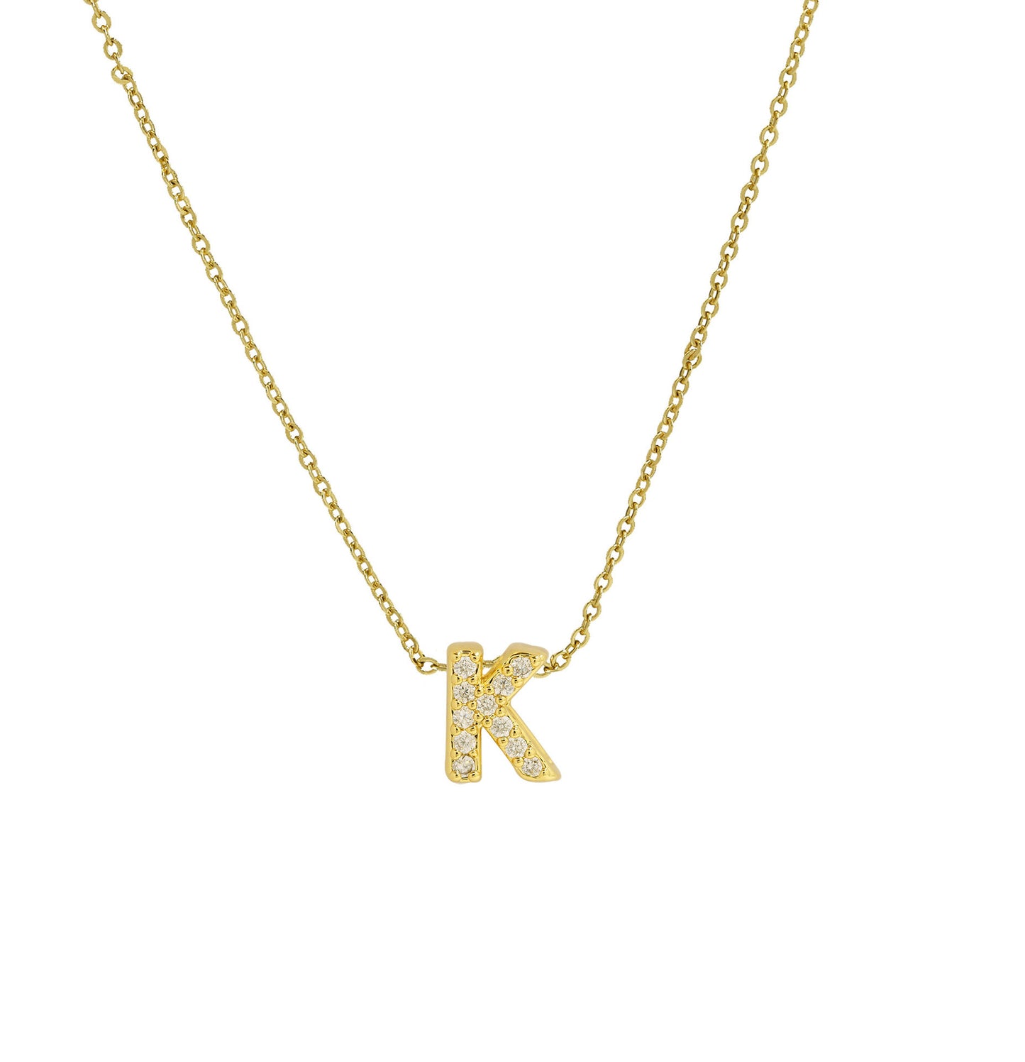 Diamond Letter Necklace