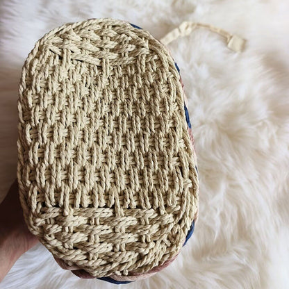 Bamboo Rattan Handle Handbag