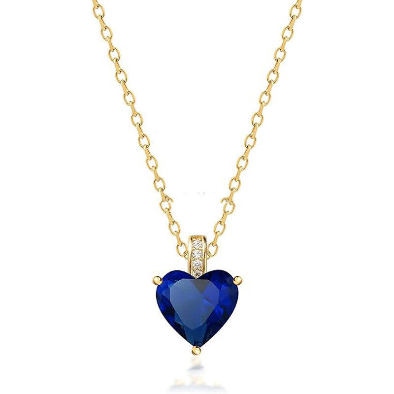 Birthstone Fashion Simple Necklace