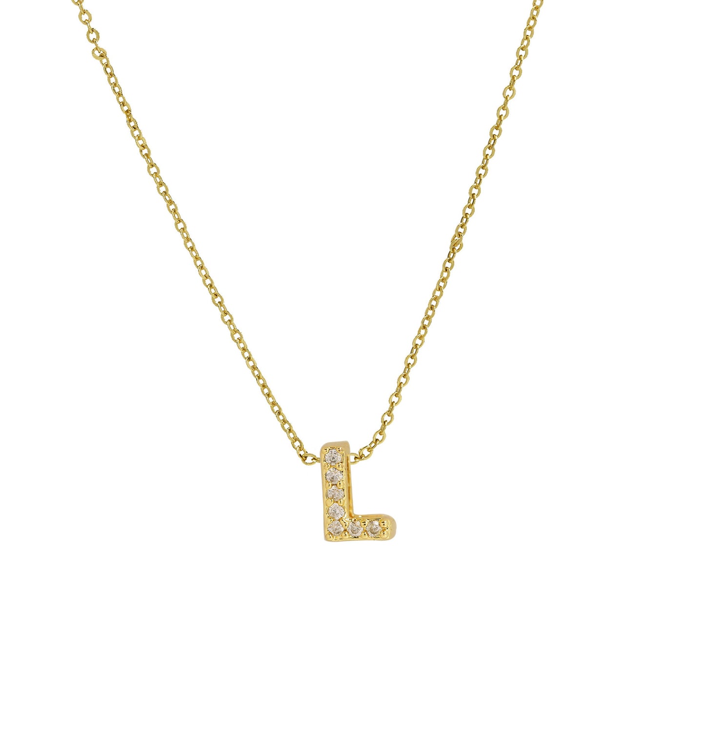 Diamond Letter Necklace