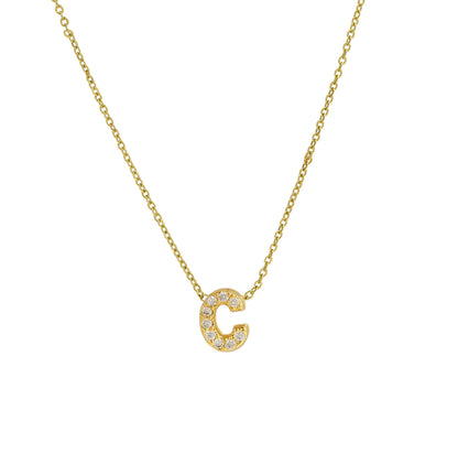 Diamond Letter Necklace