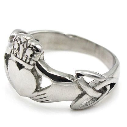 Holding Crown Heart Ring
