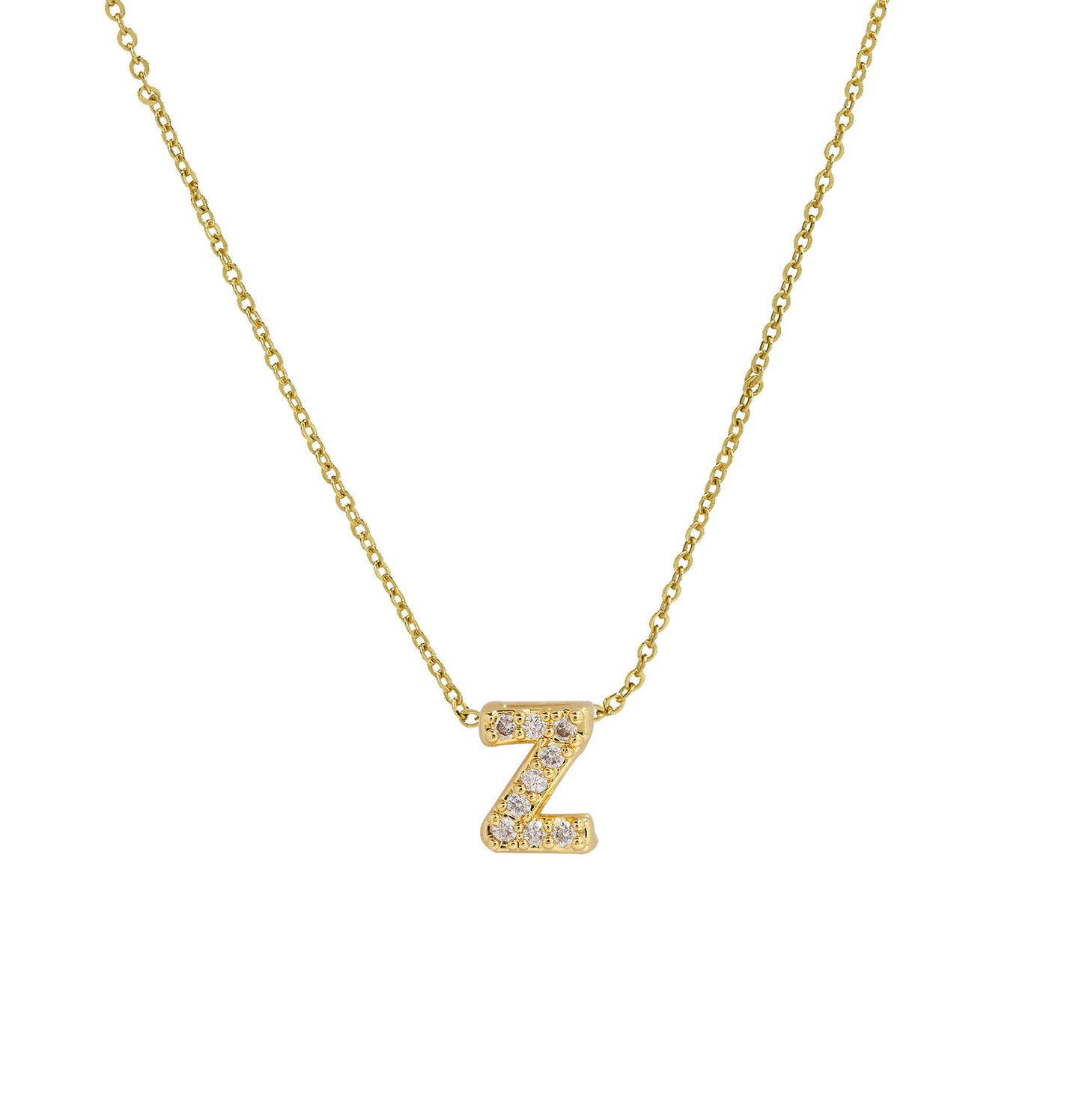 Diamond Letter Necklace