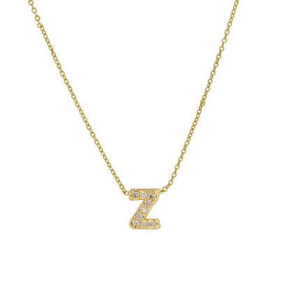 Diamond Letter Necklace