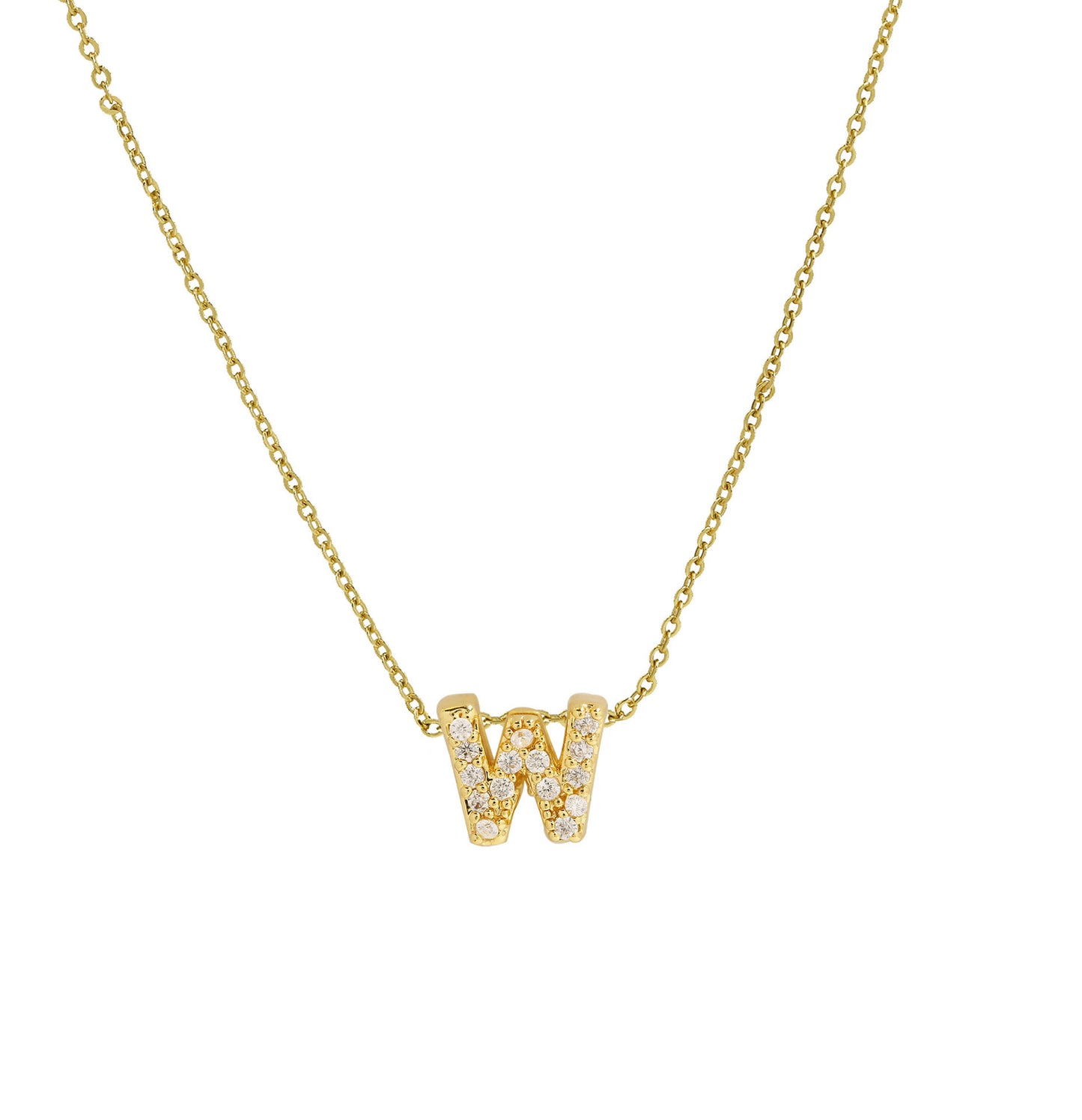 Diamond Letter Necklace
