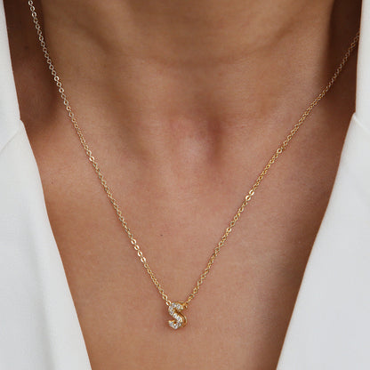 Diamond Letter Necklace