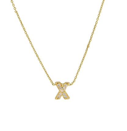Diamond Letter Necklace