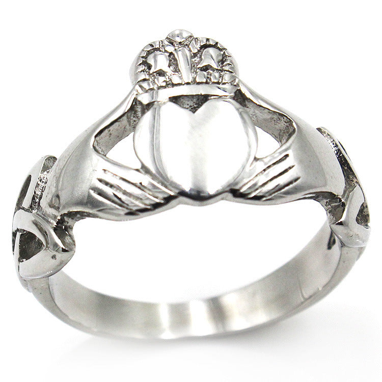 Holding Crown Heart Ring