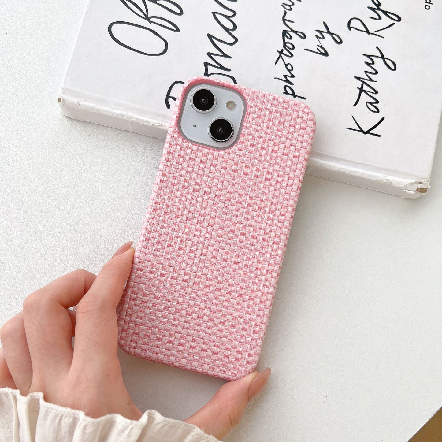 Woven Plaid Mobile Case