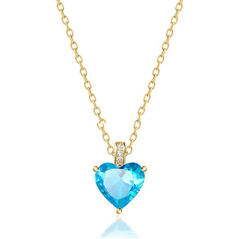 Birthstone Fashion Simple Necklace
