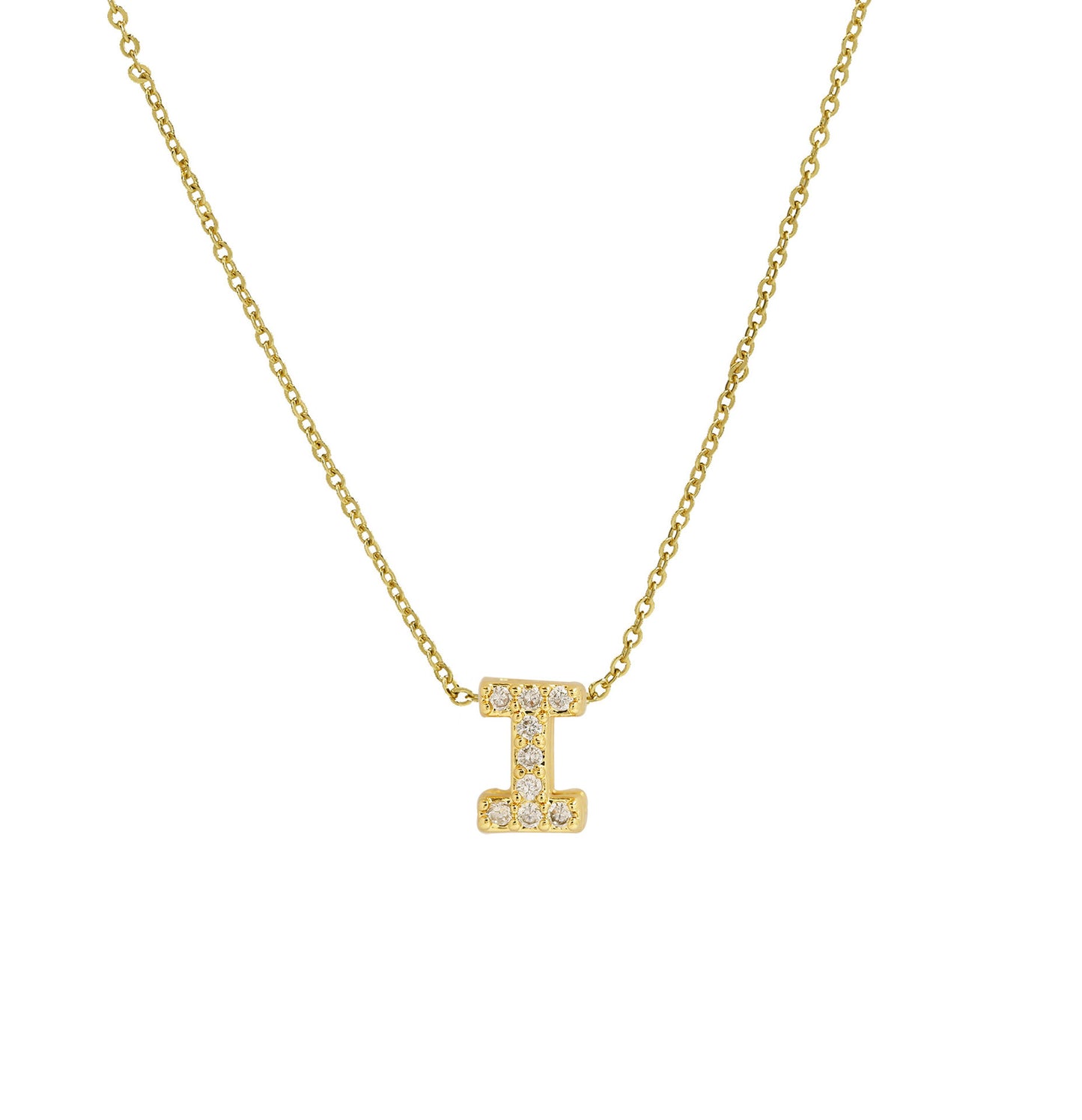 Diamond Letter Necklace