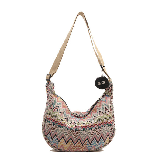 Ethnic Style Tassel Shoulder Bag