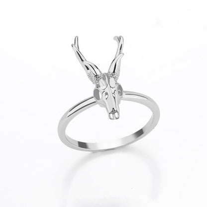 Antelope Skull Ring