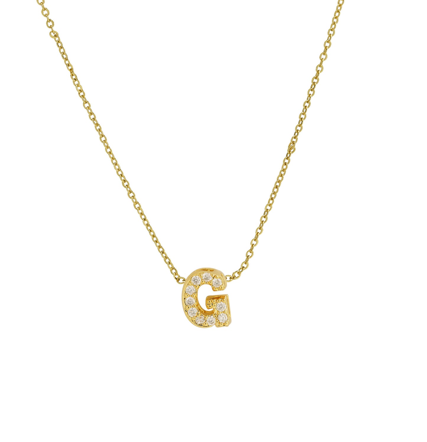 Diamond Letter Necklace