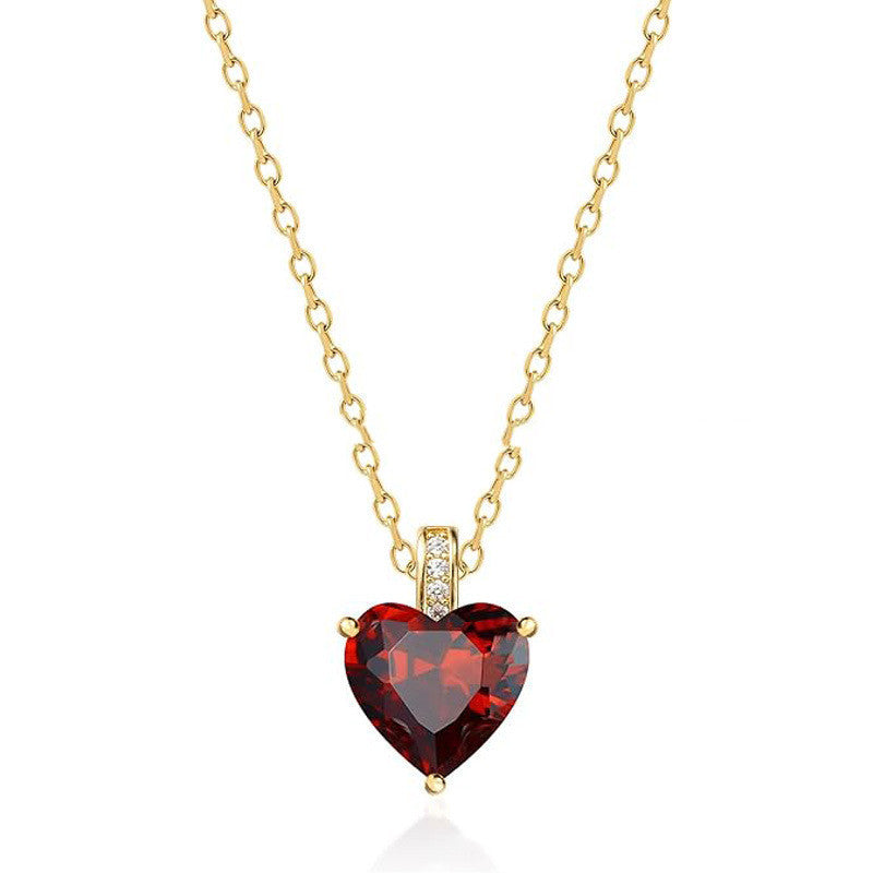 Birthstone Fashion Simple Necklace
