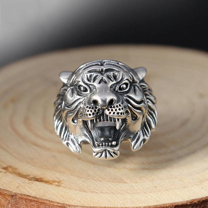 Tiger Head Ring
