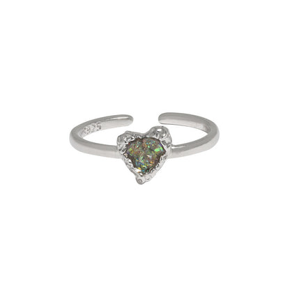 Texture Heart Ring