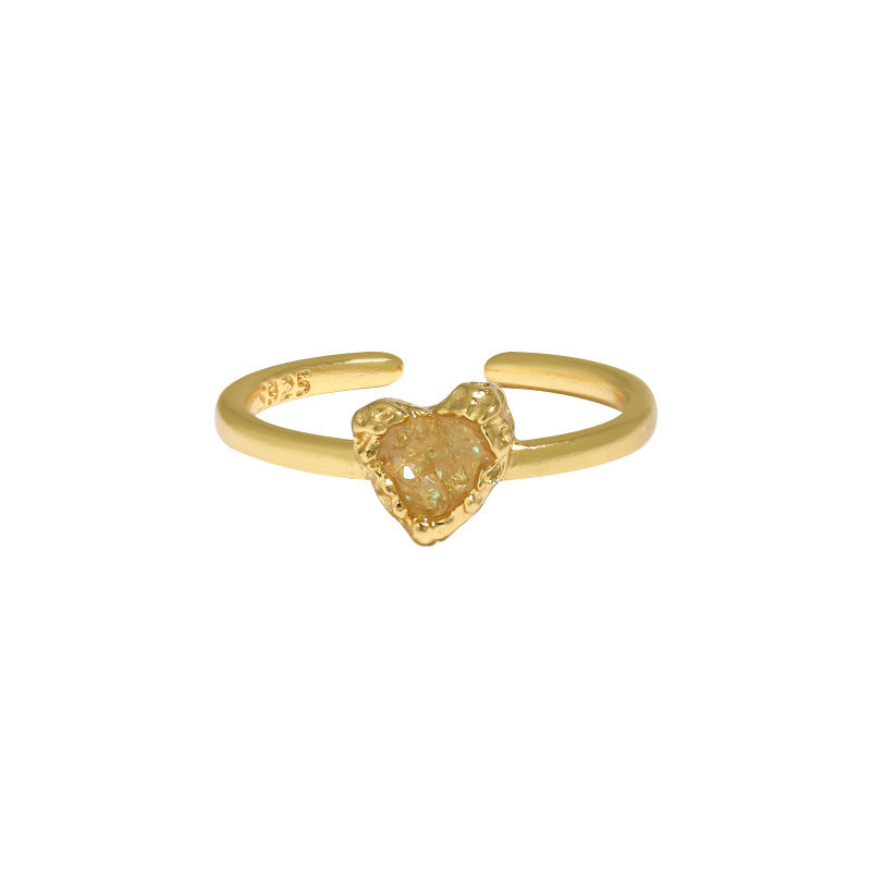 Texture Heart Ring