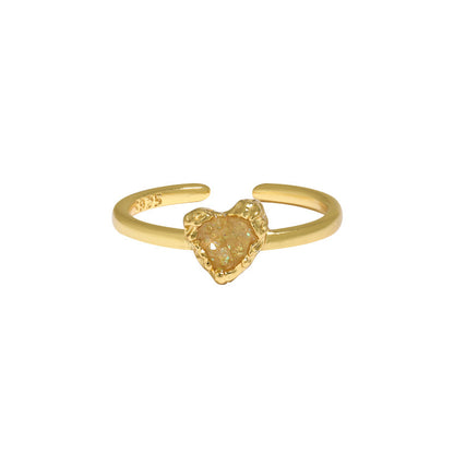 Texture Heart Ring