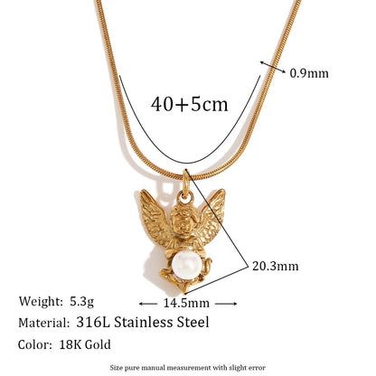 Angel Necklace & Earrings