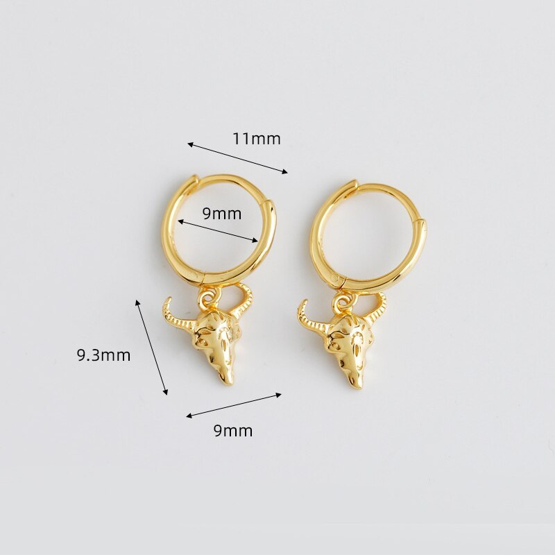 Ox Head Earring
