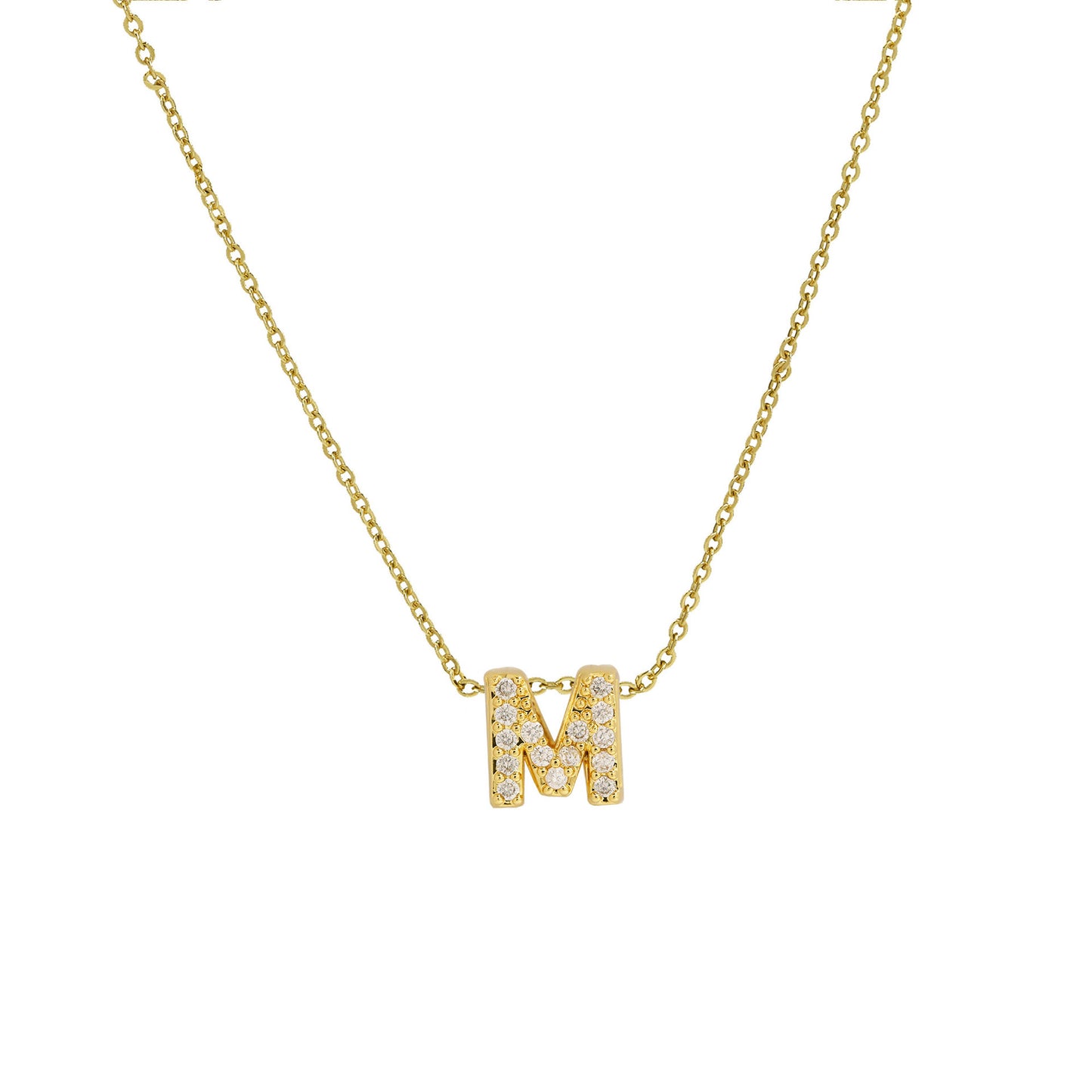 Diamond Letter Necklace