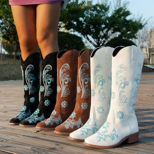 Cow boy Knee Boots