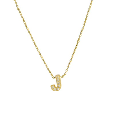Diamond Letter Necklace