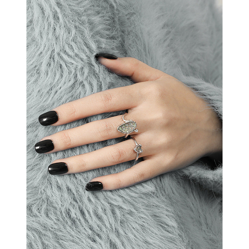 Texture Heart Ring
