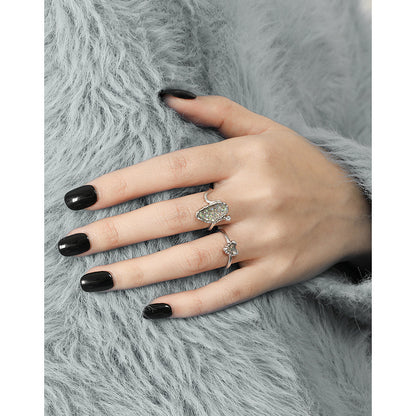Texture Heart Ring